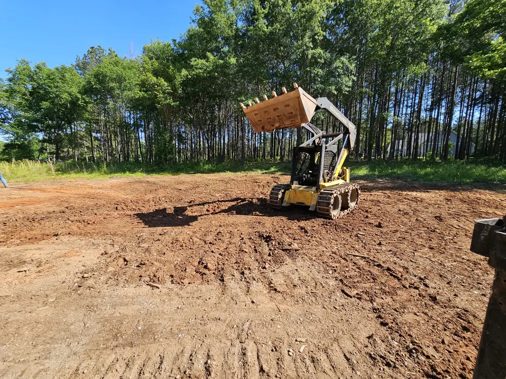 Lot Grading in Progress